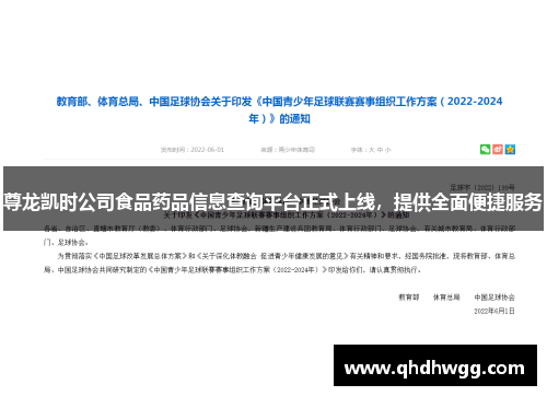尊龙凯时公司食品药品信息查询平台正式上线，提供全面便捷服务